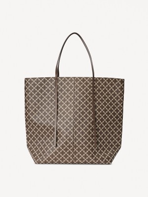 By Malene Birger Abrille Printed Tote Taschen Braun | AT_BB26847