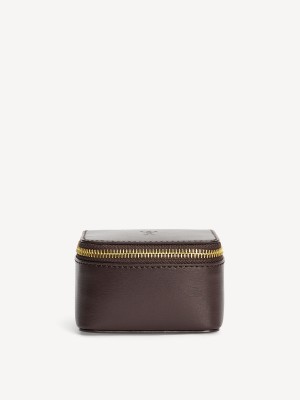 By Malene Birger Aya Bijoux Jewellery Bag Kosmetiktaschen Dunkelbraun | AT_BB87344