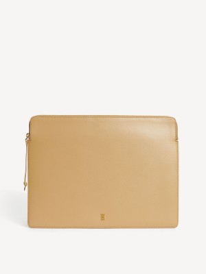 By Malene Birger Aya Leather Laptop Case Sonstiges Zubehör Sand | AT_BB42377