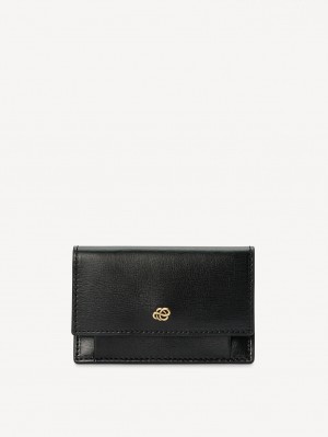 By Malene Birger Aya Leather Wallet Geldbörsen und Kartenhalter Schwarz | AT_BB92770