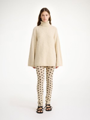 By Malene Birger Breele Wool Leggings Hosen Blumen | AT_BB21872