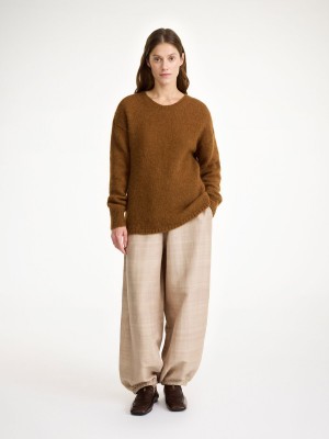 By Malene Birger Briella Mohair-blend Sweater Strickwaren Bison | AT_BB85154