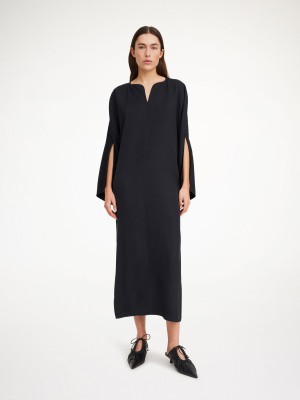 By Malene Birger Cais Maxi Kleid Schwarz | AT_BB98987