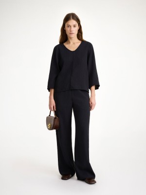 By Malene Birger Calyas Blouse Hemd Schwarz | AT_BB81739