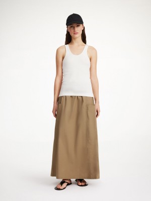 By Malene Birger Catterine Organic Cotton Maxi Röcke Shitake | AT_BB67618