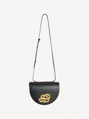 By Malene Birger Cebella Leather Shoulder Taschen Schwarz | AT_BB80536