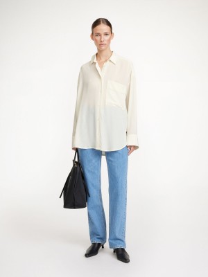 By Malene Birger Derris Organic Silk Hemd Weiß | AT_BB65647