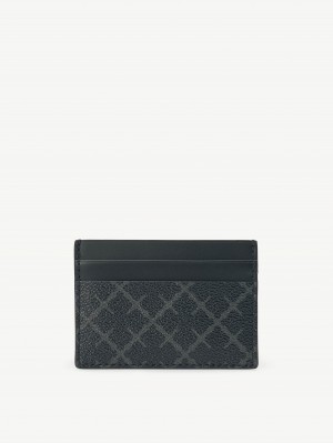 By Malene Birger Elia Printed Cardholder Geldbörsen und Kartenhalter Charcoal | AT_BB47884