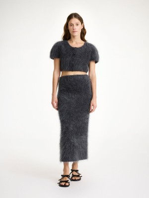 By Malene Birger Estille Midi Skirt Strickwaren Grau | AT_BB90373