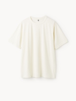 By Malene Birger Fayeh Organic Cotton T-shirt Oberteile Weiß | AT_BB65890