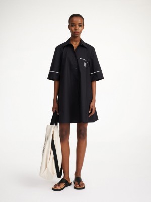 By Malene Birger Gaielle Organic Cotton Kleid Schwarz | AT_BB68686