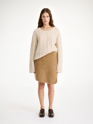 By Malene Birger Krissah Mini Skirt Strickwaren Braun | AT_BB36951