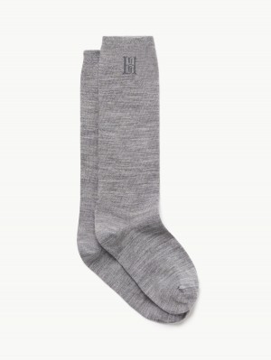 By Malene Birger Leiann Socks Sonstiges Zubehör Grau | AT_BB97540