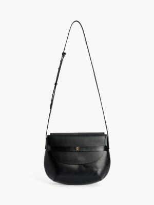 By Malene Birger Maellon Leather Shoulder Taschen Schwarz | AT_BB23616