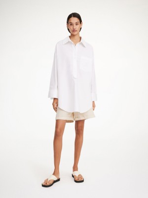 By Malene Birger Maye Organic Cotton Hemd Weiß | AT_BB10126