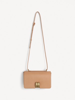 By Malene Birger Noval Leather Shoulder Taschen Tan | AT_BB45606