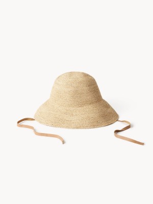 By Malene Birger Rafiah Straw Hat Sonstiges Zubehör Hell | AT_BB98624