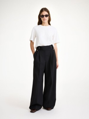 By Malene Birger Taal High-waisted Hosen Schwarz | AT_BB42689