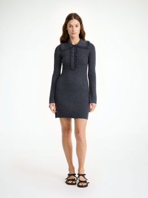 By Malene Birger Tonai Merino Wool Kleid Grau | AT_BB18959