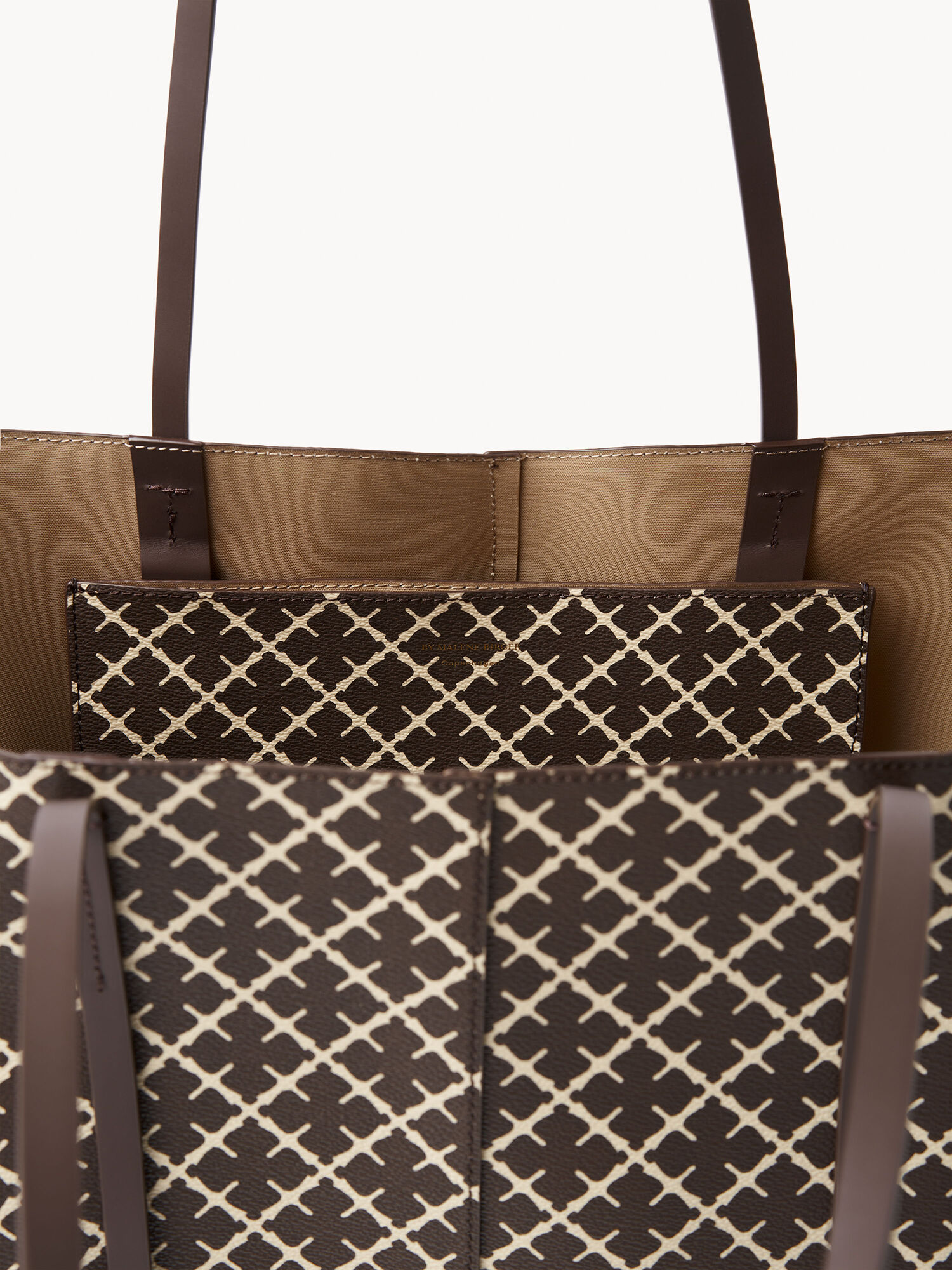 By Malene Birger Abi Printed Tote Taschen Braun | AT_BB39327