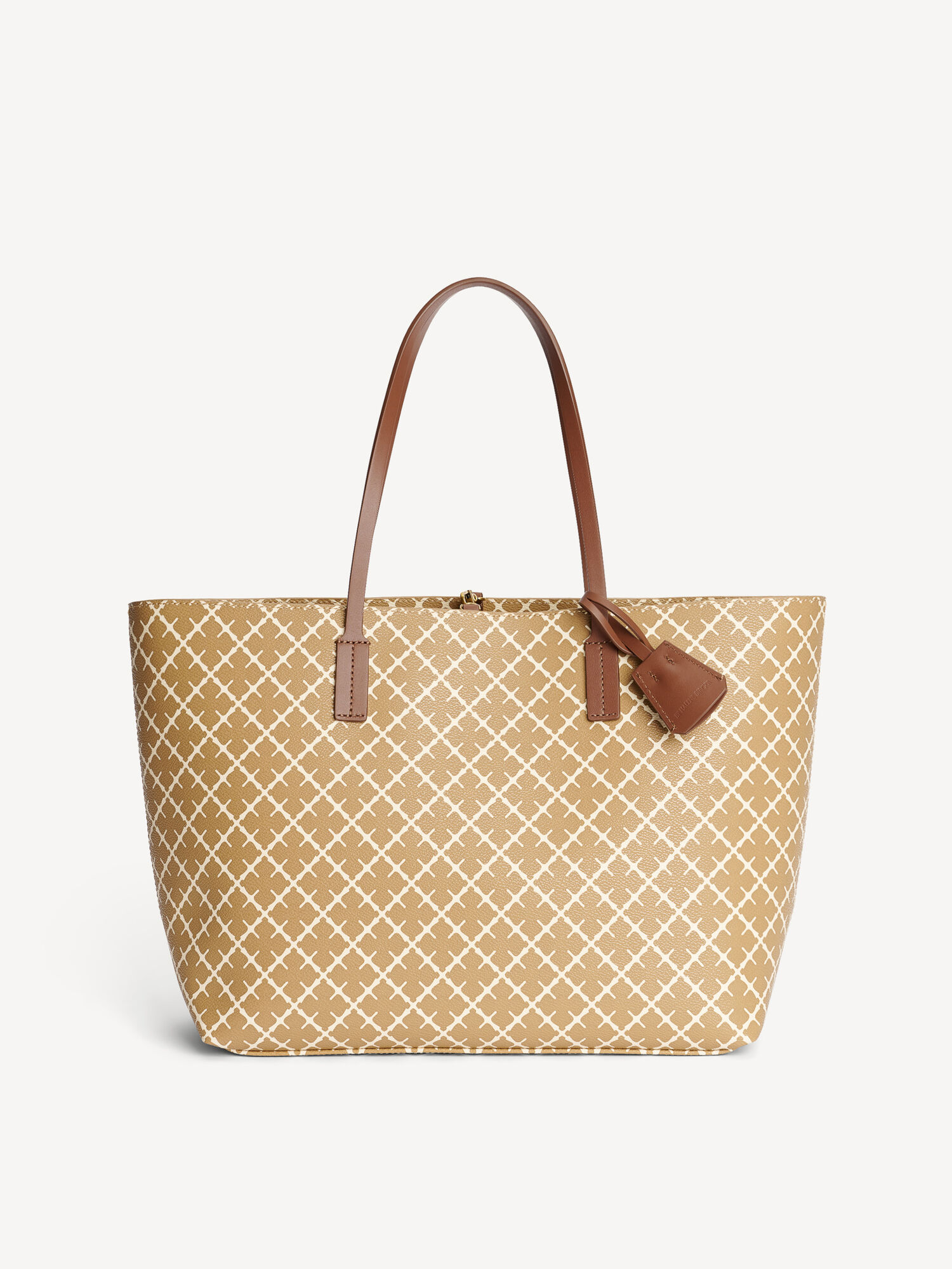 By Malene Birger Abigail Printed Tote Taschen Beige | AT_BB23544