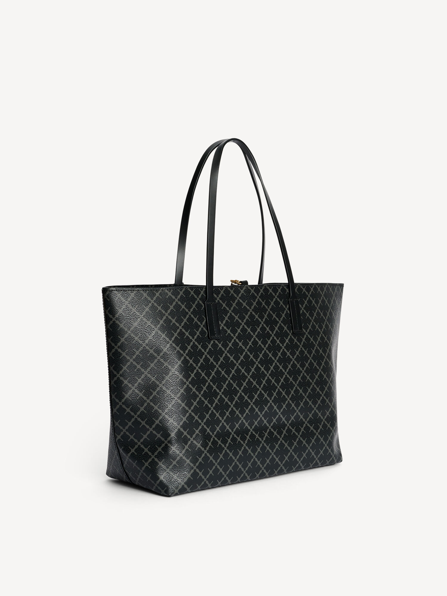 By Malene Birger Abigail Printed Tote Taschen Charcoal | AT_BB58000