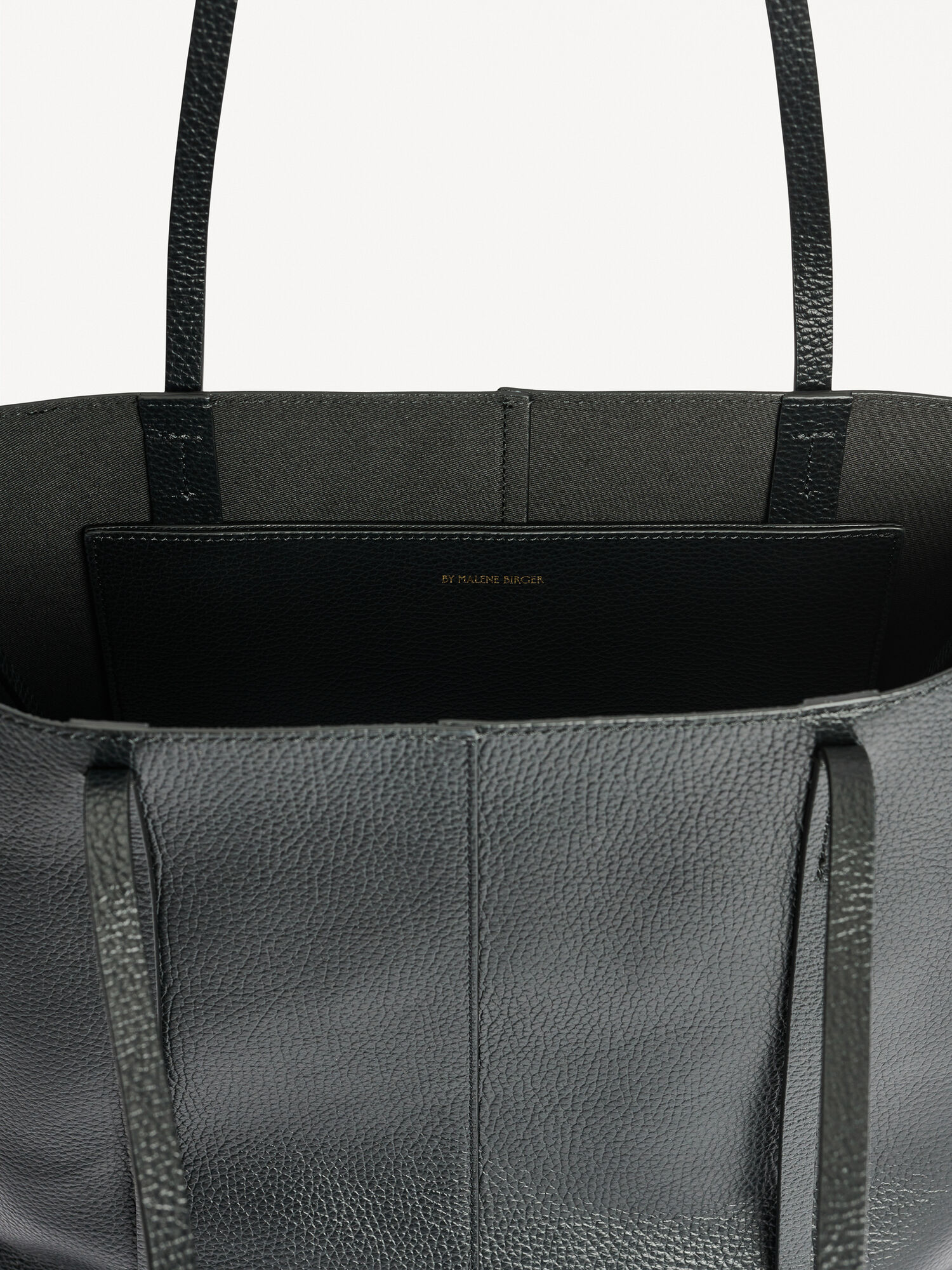 By Malene Birger Abilso Leather Tote Taschen Schwarz | AT_BB64242