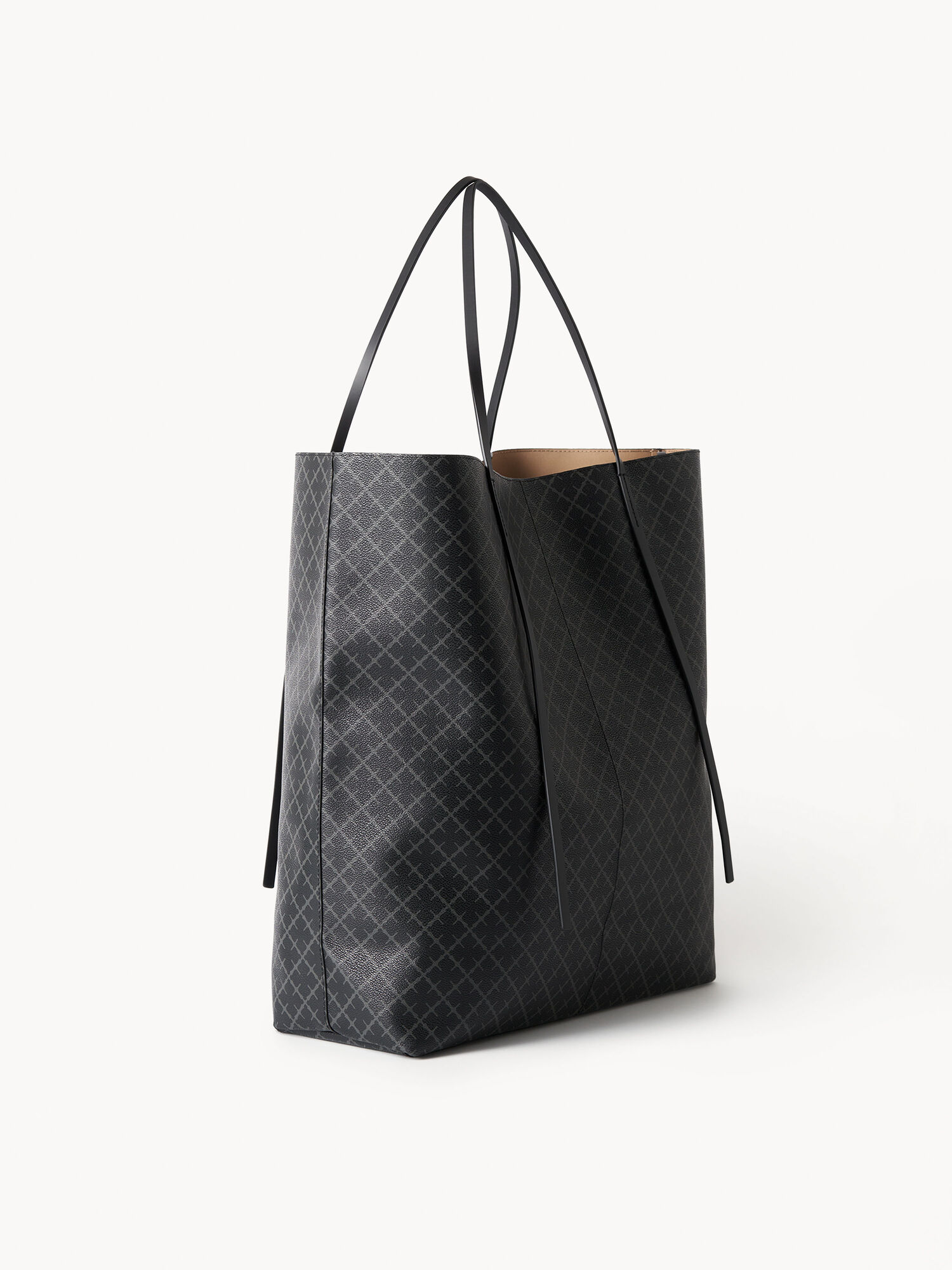 By Malene Birger Abrille Printed Tote Taschen Charcoal | AT_BB50901