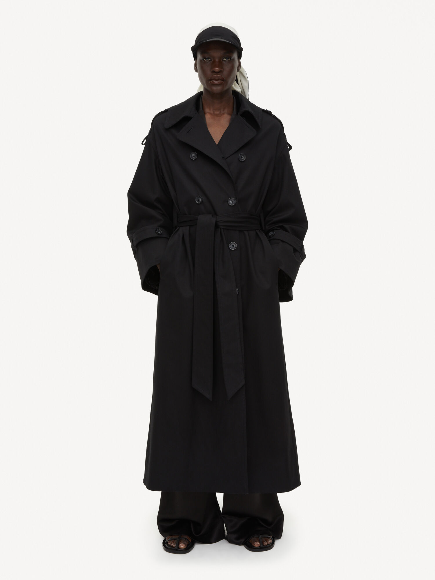 By Malene Birger Alanis Trench Jacken Schwarz | AT_BB74341