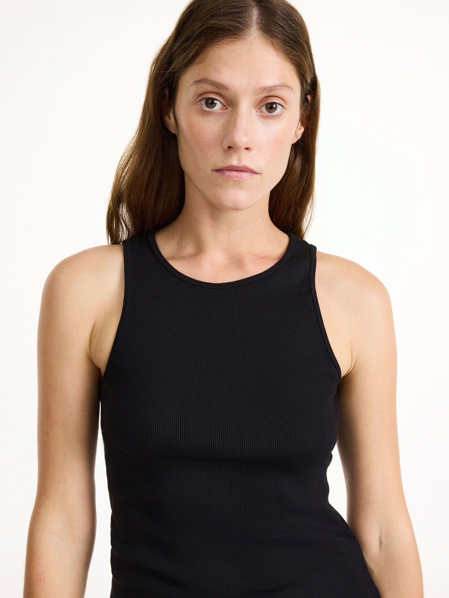 By Malene Birger Amani Tank Oberteile Schwarz | AT_BB16688