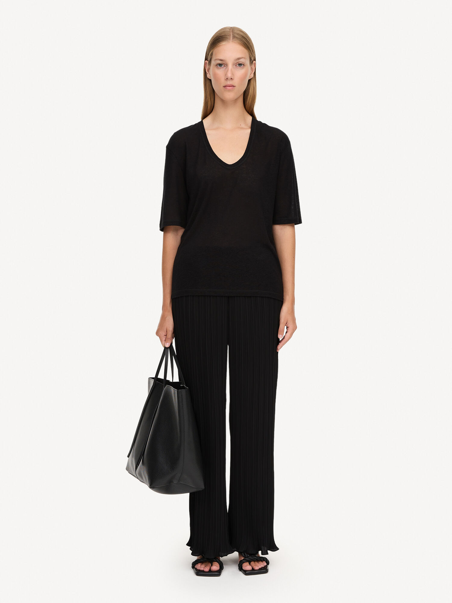 By Malene Birger Amaringa T-shirt Oberteile Schwarz | AT_BB94503