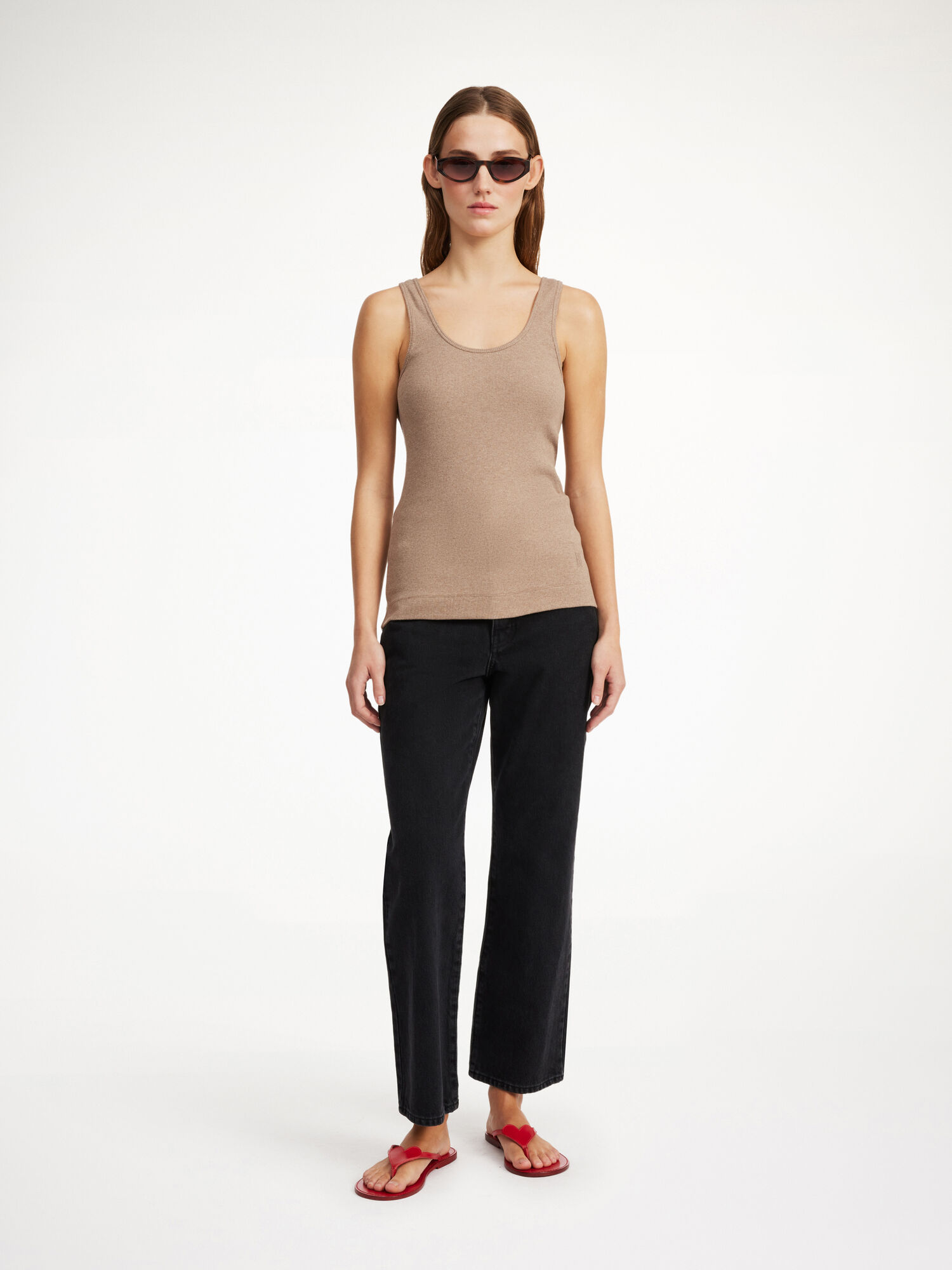 By Malene Birger Anisa Organic Cotton Tank Oberteile Nomad | AT_BB28802