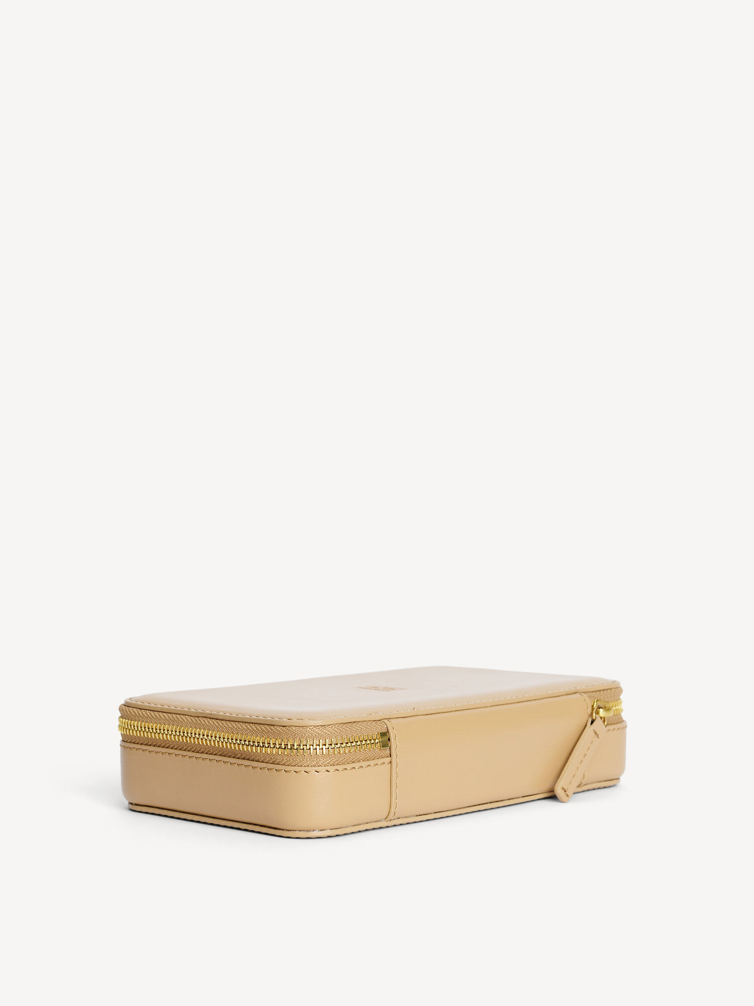 By Malene Birger Aya Cher Leather Jewellery Case Kosmetiktaschen Sand | AT_BB76490