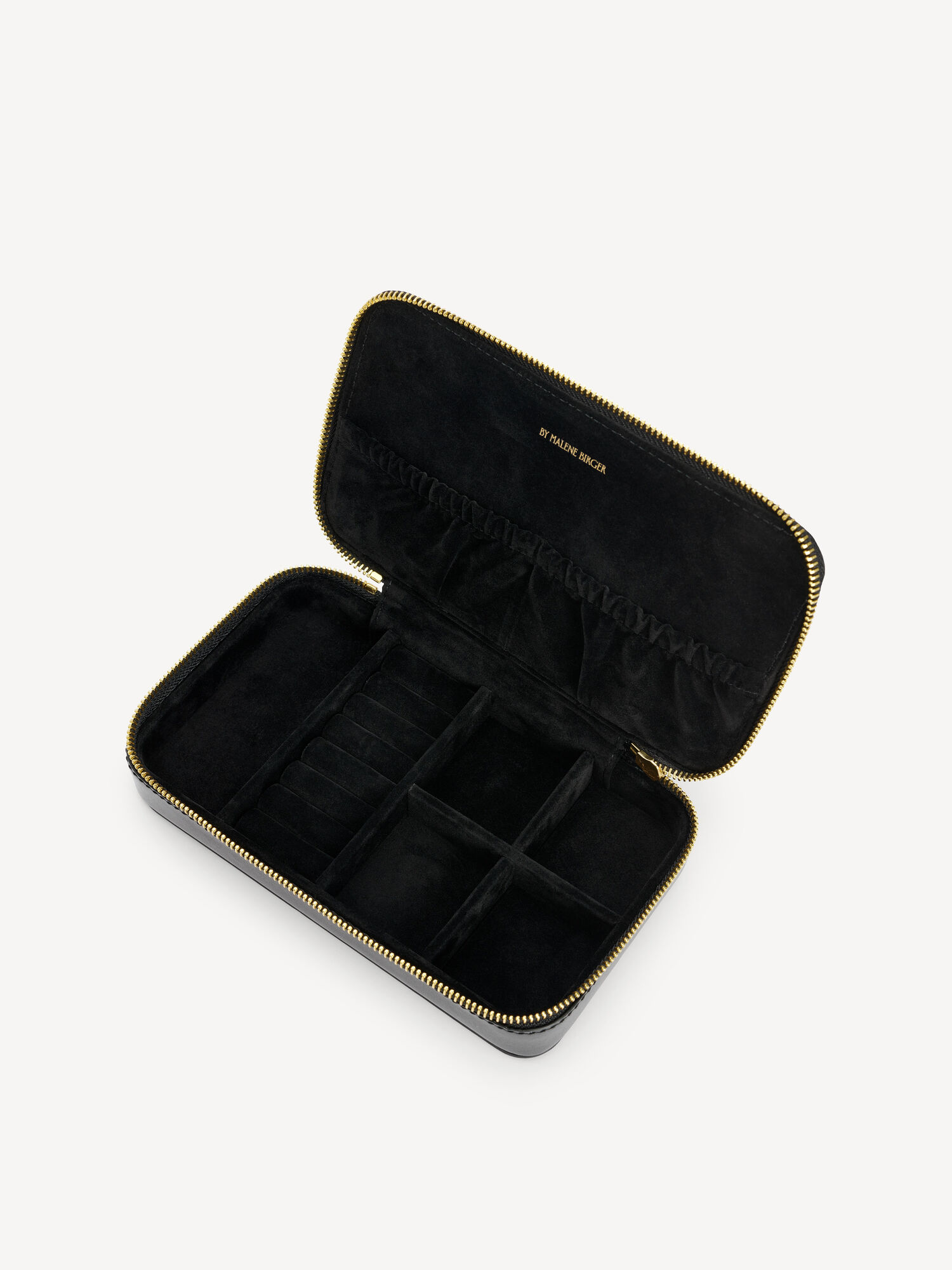 By Malene Birger Aya Cher Leather Jewellery Case Kosmetiktaschen Schwarz | AT_BB83751