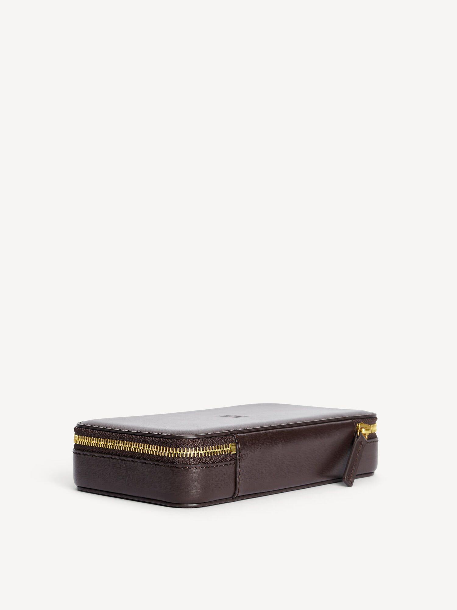 By Malene Birger Aya Cher Leather Jewellery Case Kosmetiktaschen Dunkelbraun | AT_BB98460