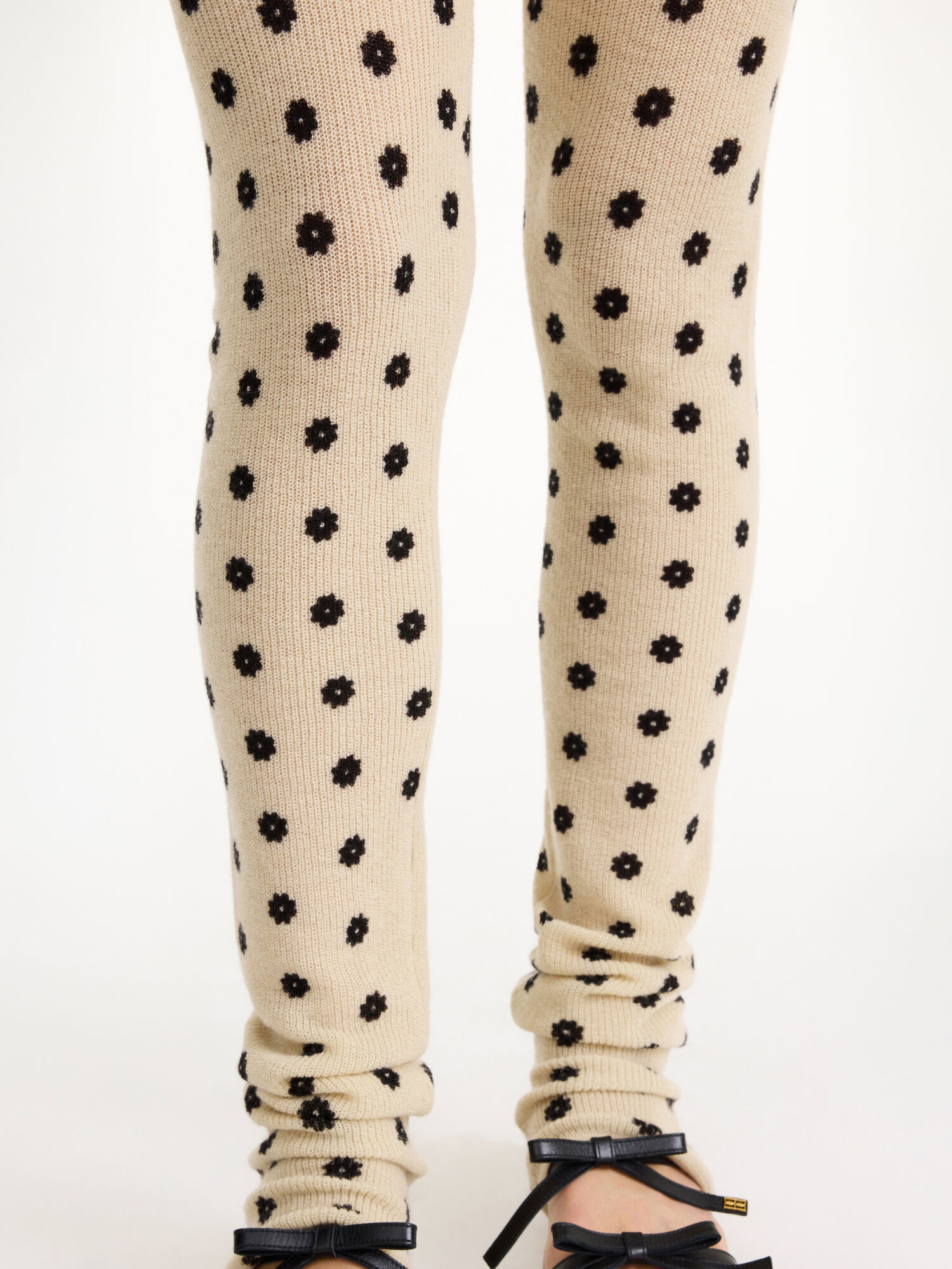 By Malene Birger Breele Wool Leggings Strickwaren Blumen | AT_BB90690