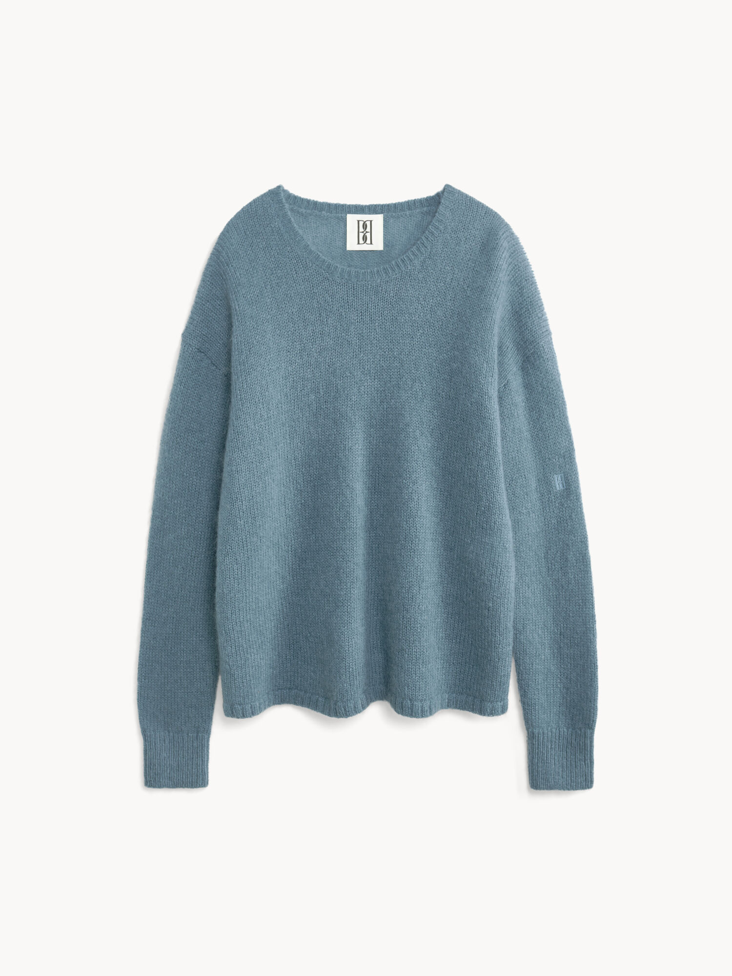 By Malene Birger Briella Mohair-blend Sweater Strickwaren Cool Water | AT_BB73103