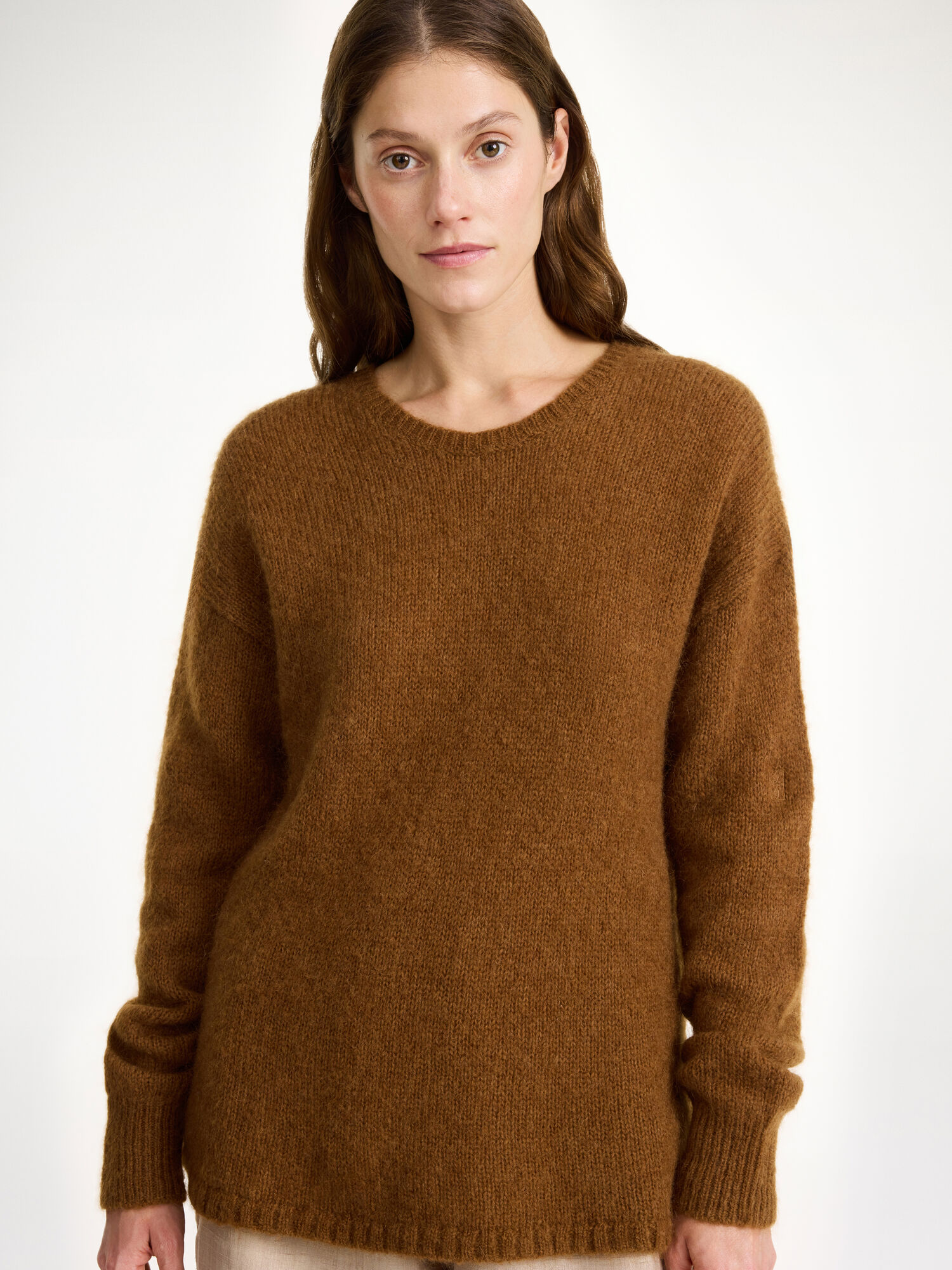 By Malene Birger Briella Mohair-blend Sweater Strickwaren Bison | AT_BB85154