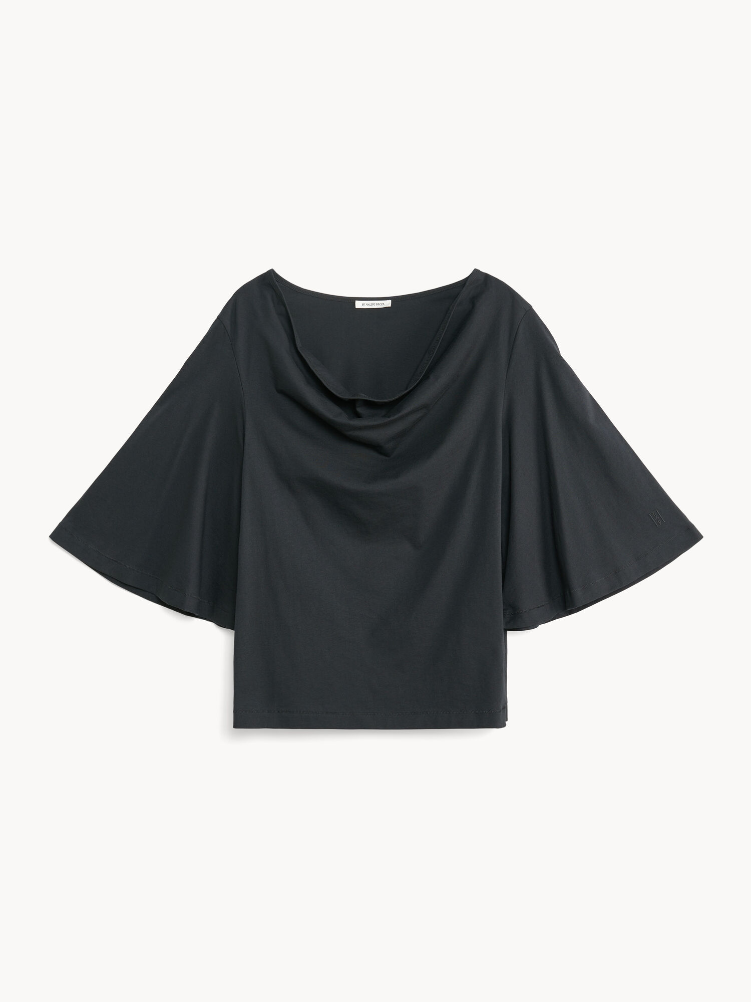 By Malene Birger Bryar Organic Cotton T-shirt Oberteile Schwarz | AT_BB87132