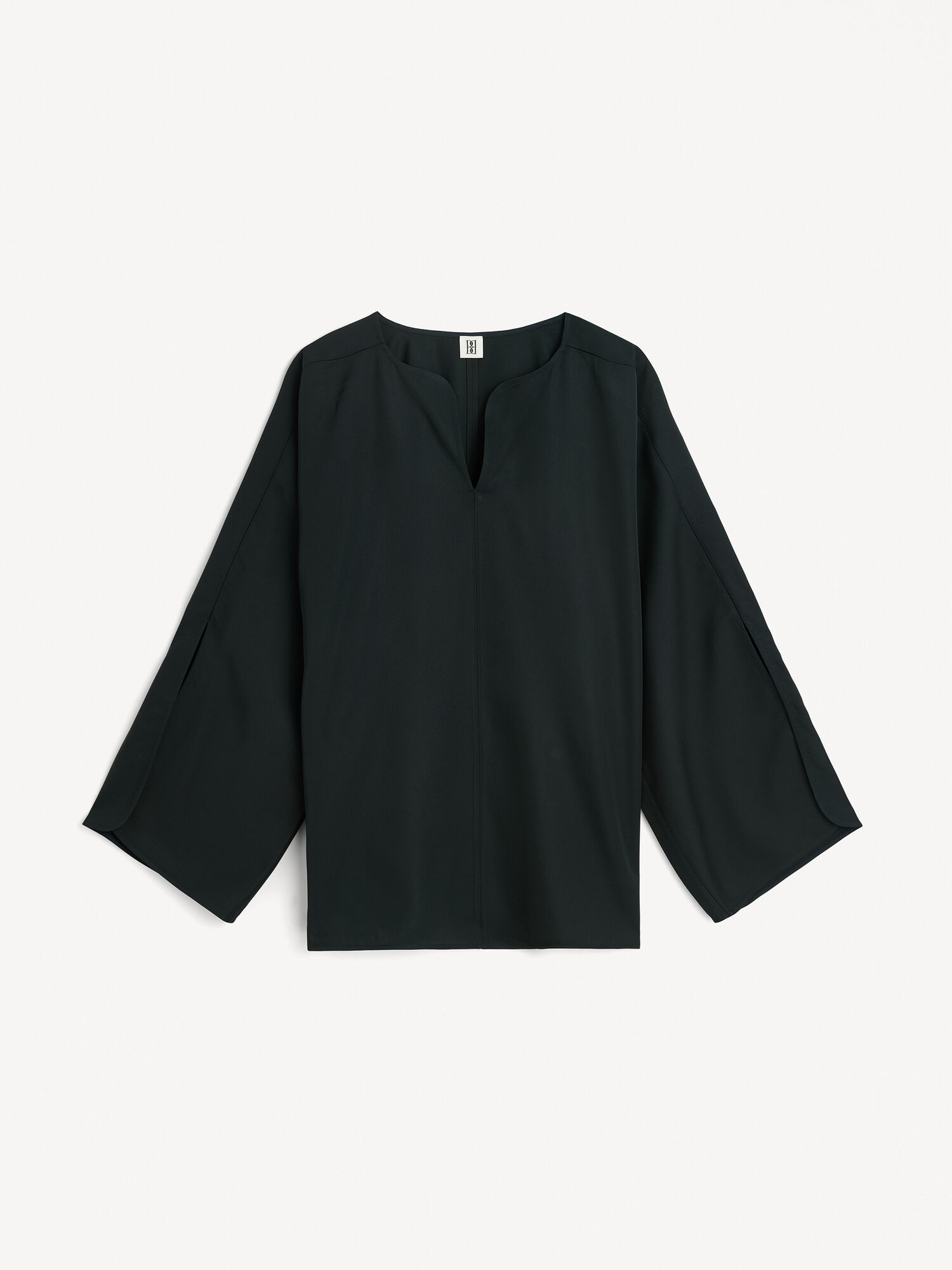 By Malene Birger Calias Tunic-style Blouse Hemd Schwarz | AT_BB10983