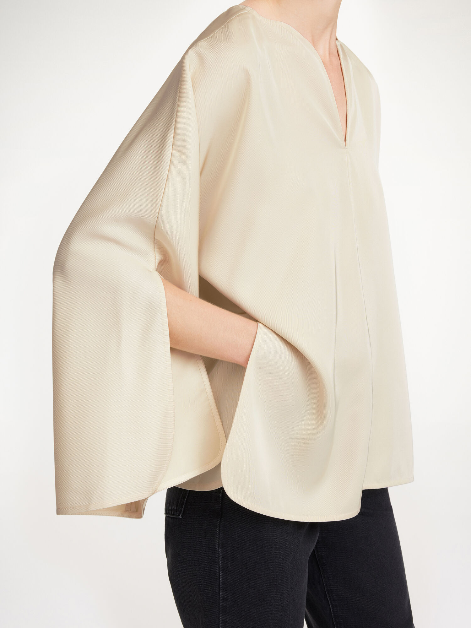 By Malene Birger Calias Tunic-style Blouse Hemd Weiß | AT_BB30641