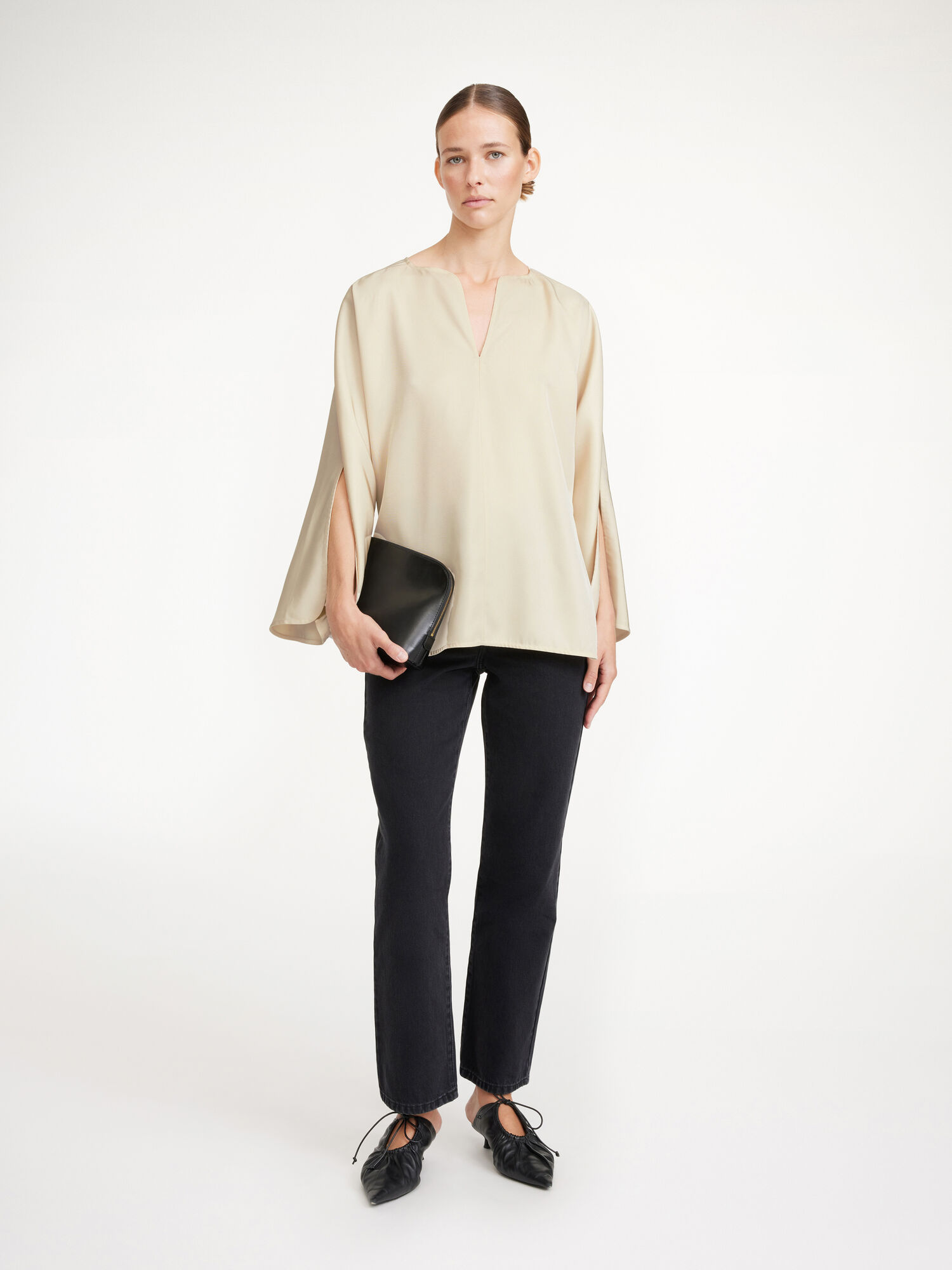 By Malene Birger Calias Tunic-style Blouse Hemd Weiß | AT_BB30641