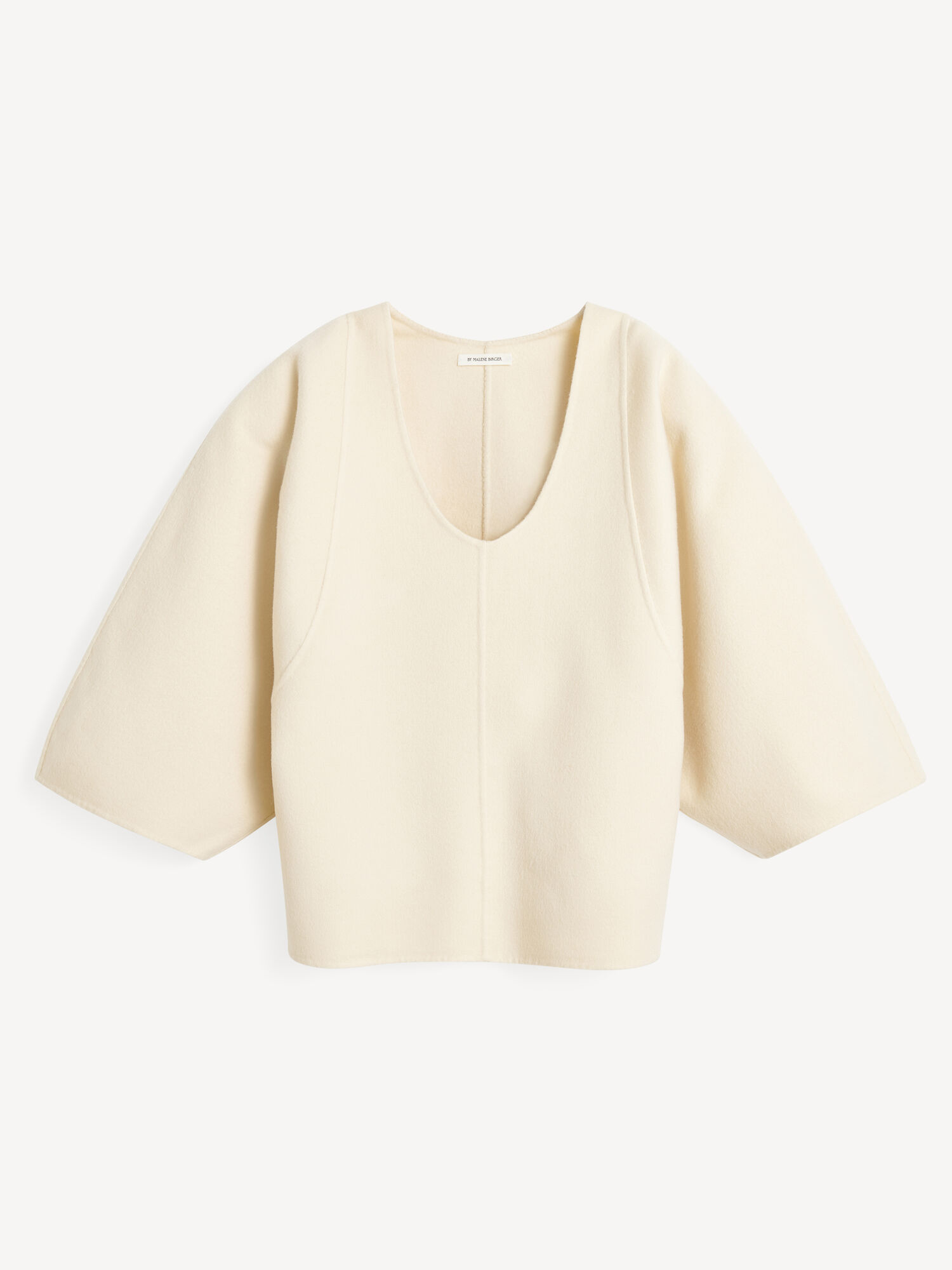 By Malene Birger Calya Wool Blouse Hemd Pearl | AT_BB54950