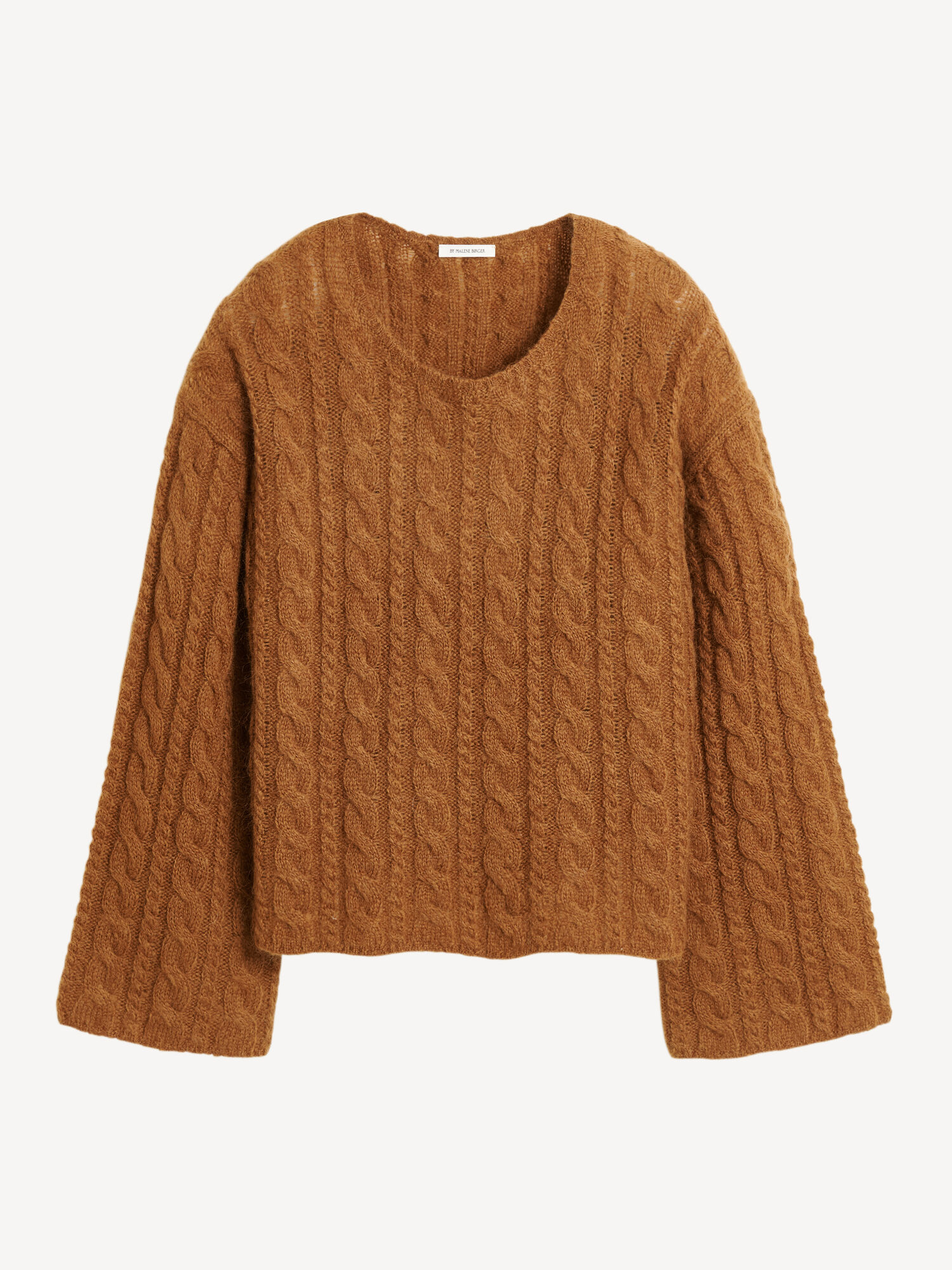 By Malene Birger Cierra Cable-knit Sweater Strickwaren Bison | AT_BB38951