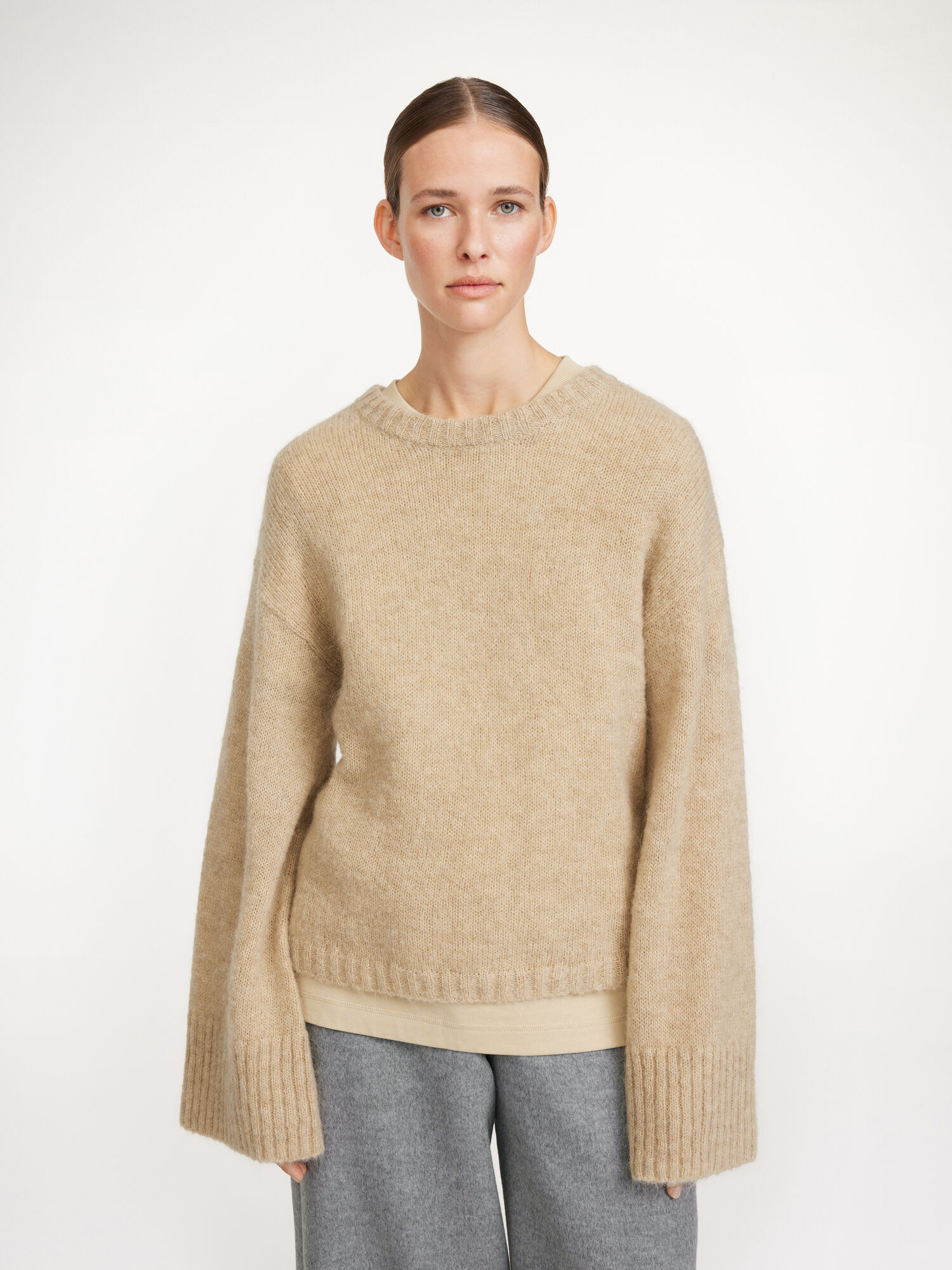 By Malene Birger Cierra Sweater Strickwaren Beige | AT_BB60482