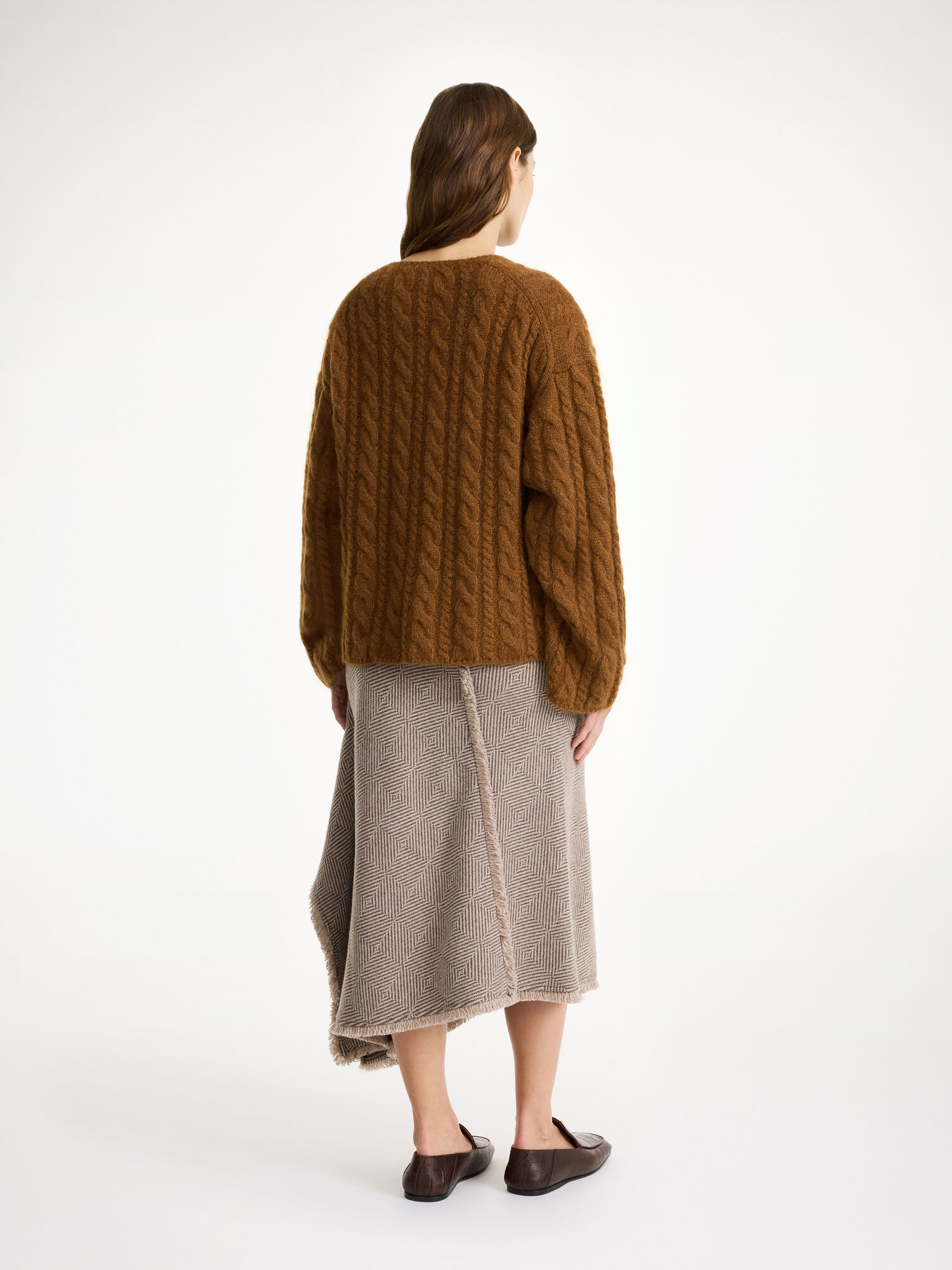 By Malene Birger Cimone Cable-knit Sweater Strickwaren Bison | AT_BB93859