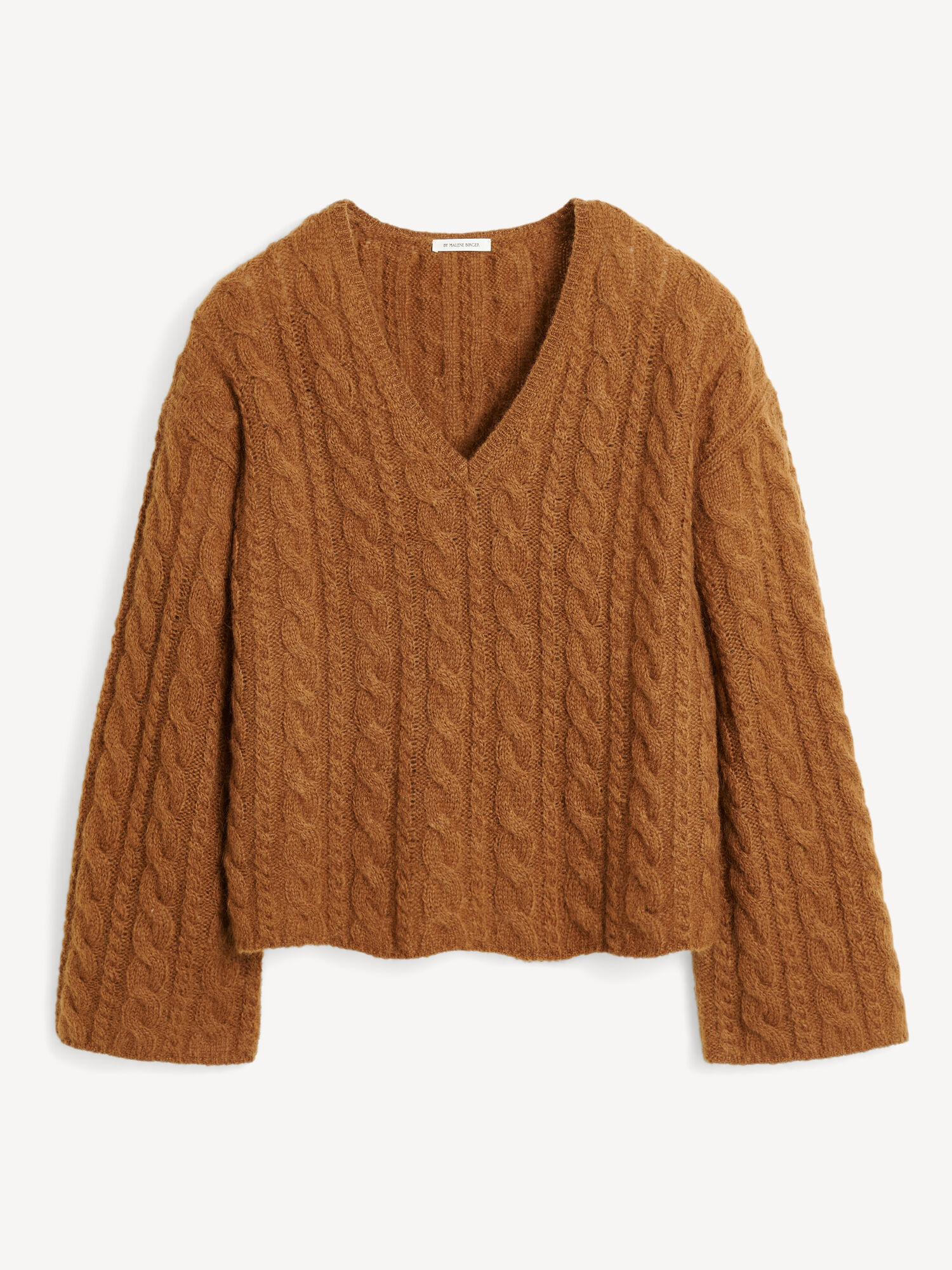 By Malene Birger Cimone Cable-knit Sweater Strickwaren Bison | AT_BB93859