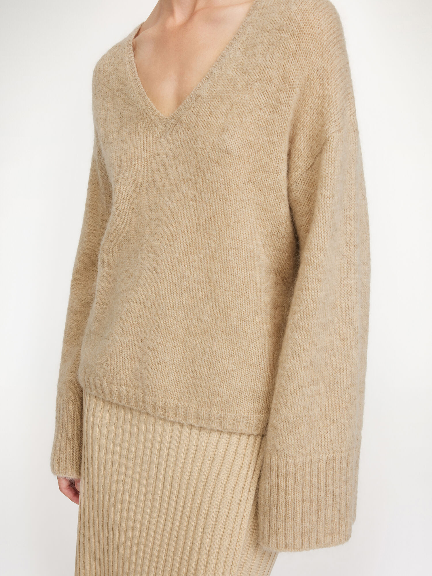 By Malene Birger Cimone Sweater Strickwaren Beige | AT_BB64382