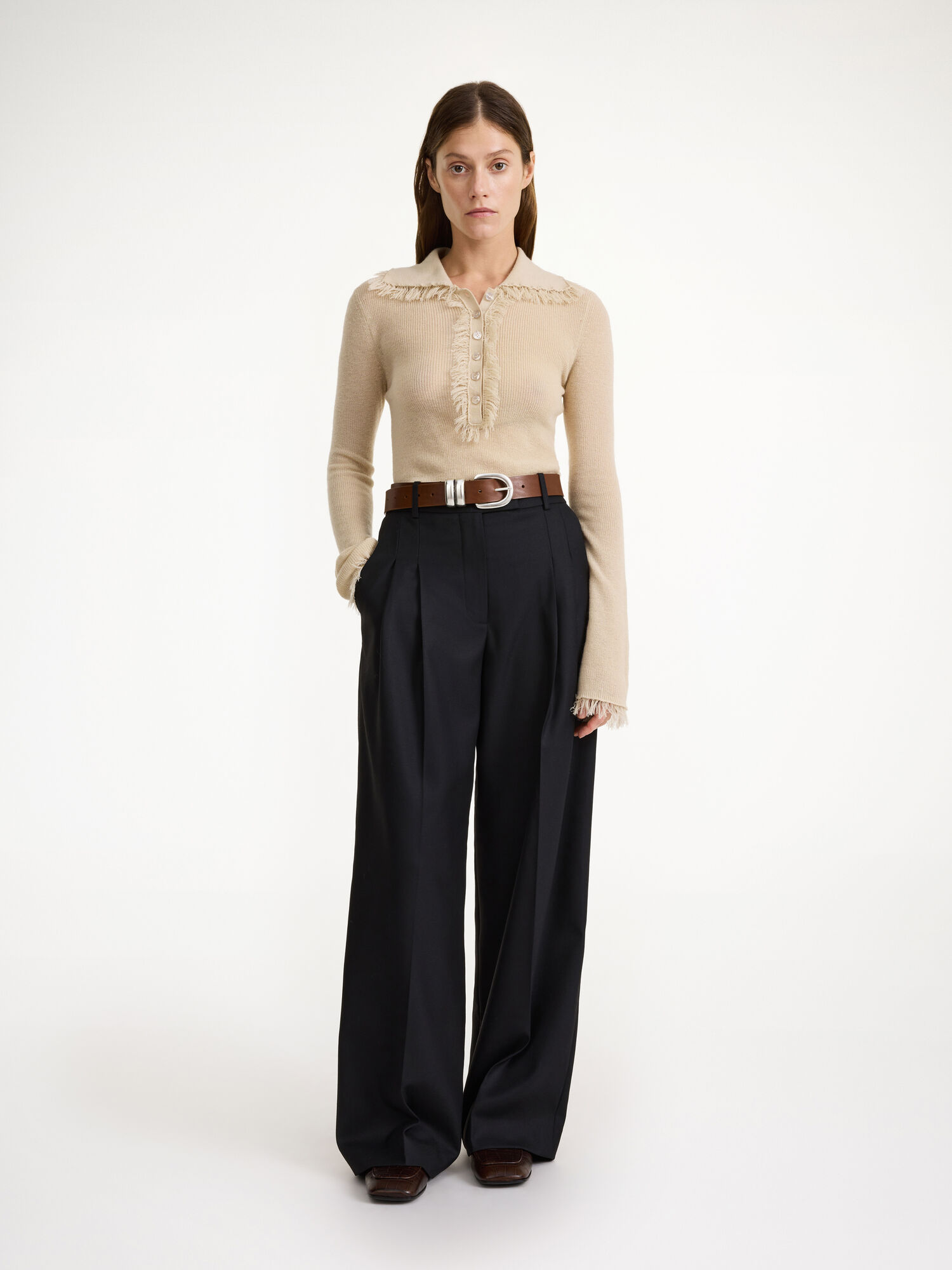 By Malene Birger Cymbaria High-waist Hosen Schwarz | AT_BB91316