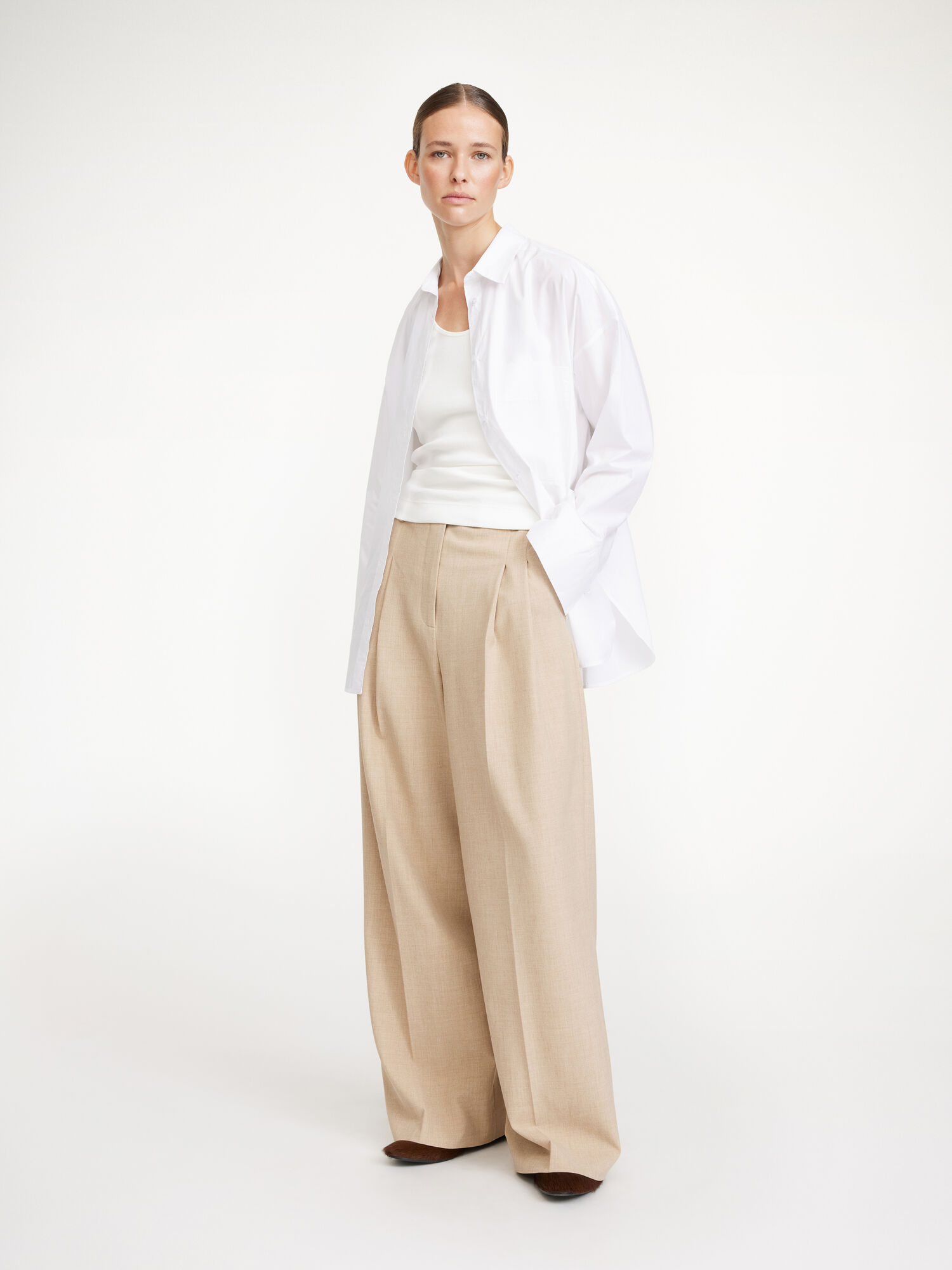 By Malene Birger Cymbaria High-waisted Hosen Braun | AT_BB66288